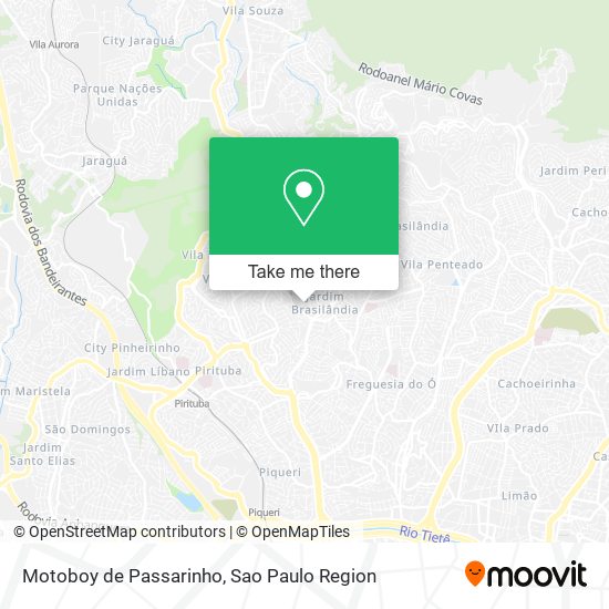 Motoboy de Passarinho map