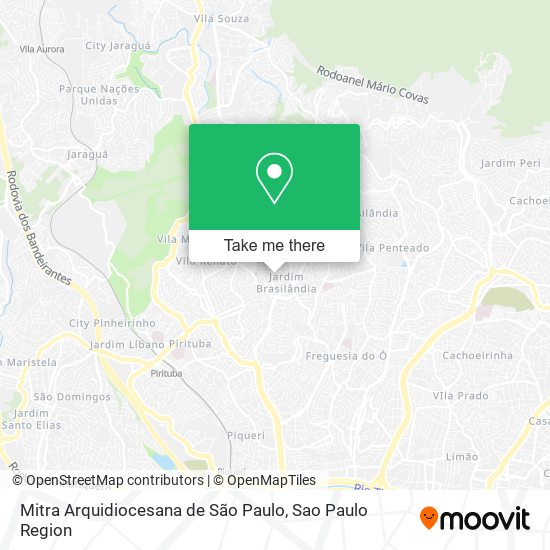 Mitra Arquidiocesana de São Paulo map