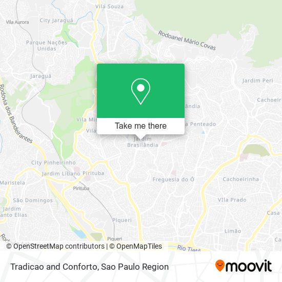 Tradicao and Conforto map