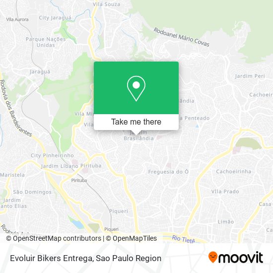 Evoluir Bikers Entrega map