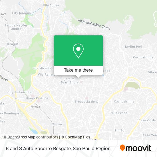 B and S Auto Socorro Resgate map