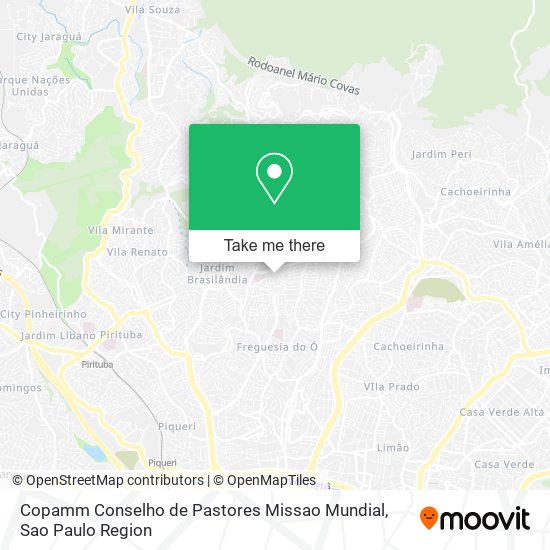 Copamm Conselho de Pastores Missao Mundial map