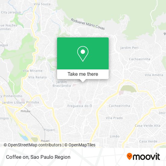 Coffee on map