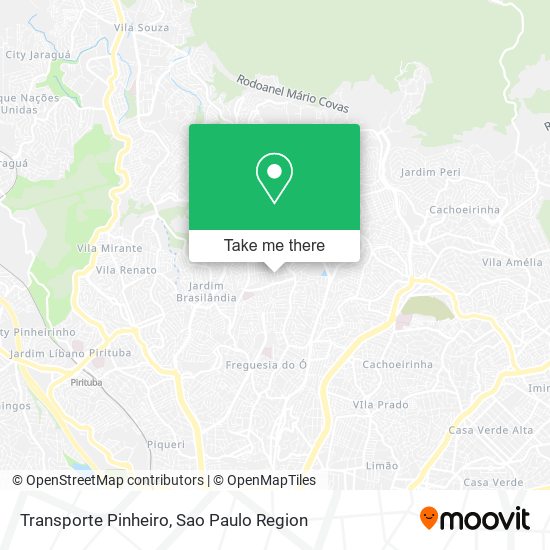 Transporte Pinheiro map
