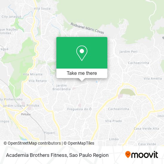 Mapa Academia Brothers Fitness