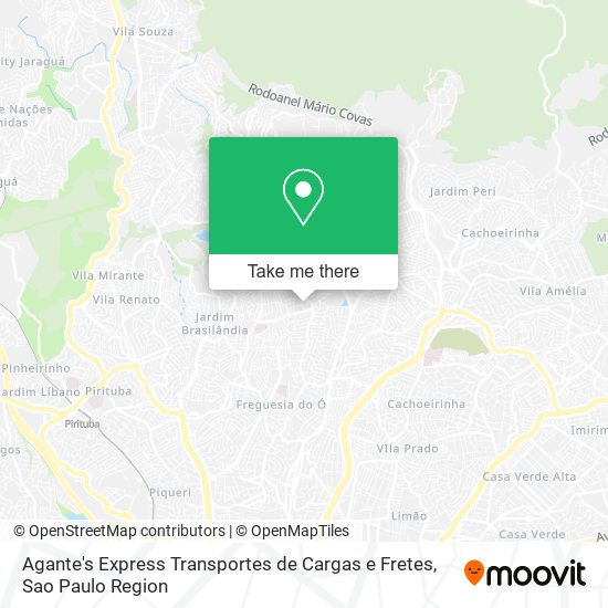 Agante's Express Transportes de Cargas e Fretes map