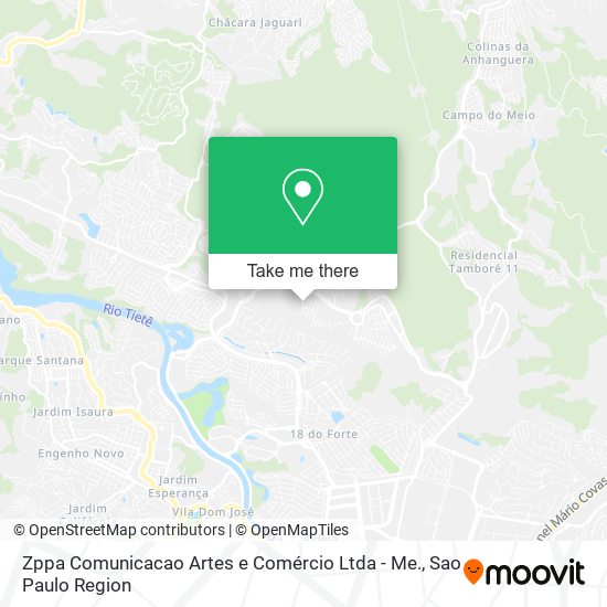 Zppa Comunicacao Artes e Comércio Ltda - Me. map
