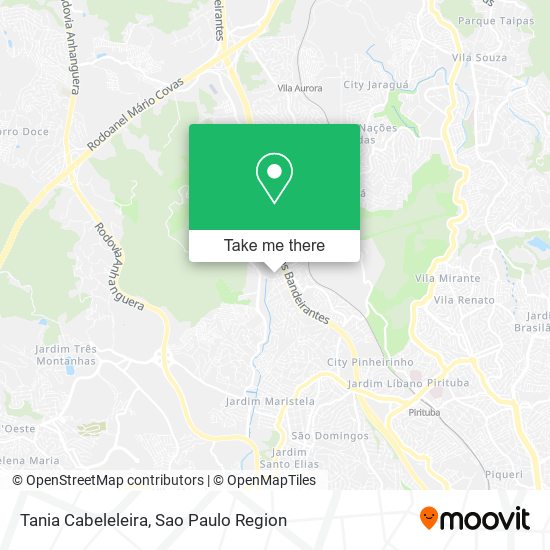 Mapa Tania Cabeleleira