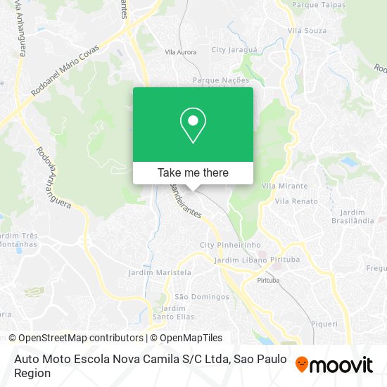 Mapa Auto Moto Escola Nova Camila S / C Ltda