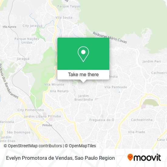 Mapa Evelyn Promotora de Vendas