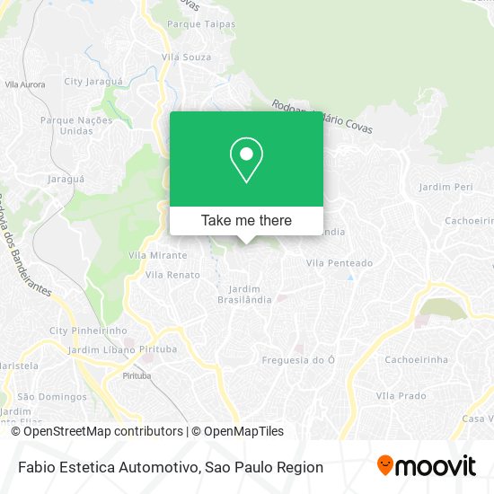 Mapa Fabio Estetica Automotivo