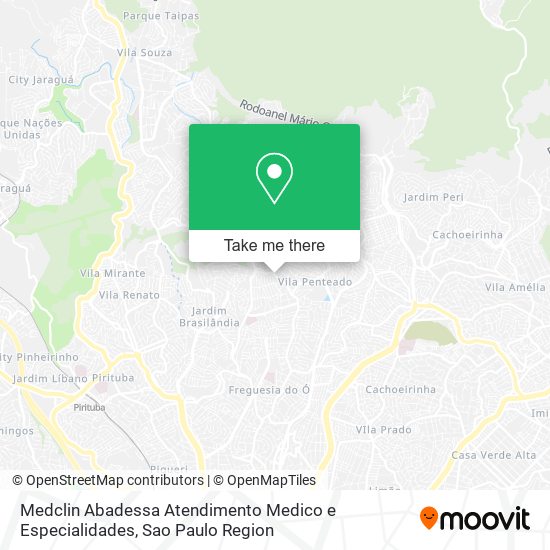 Medclin Abadessa Atendimento Medico e Especialidades map