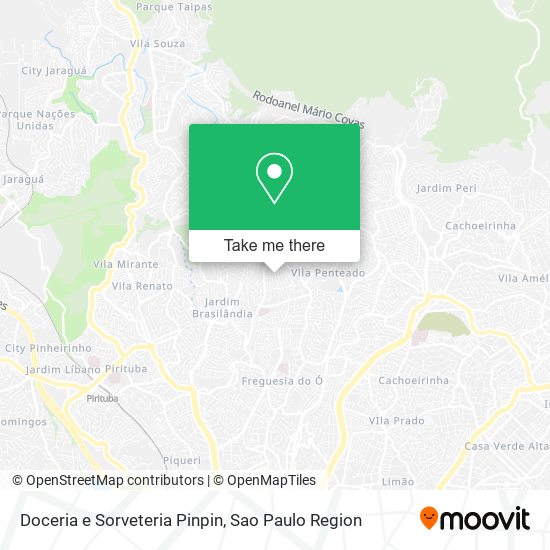 Mapa Doceria e Sorveteria Pinpin