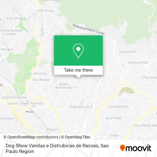 Dog Show Vendas e Distrubicao de Racoes map