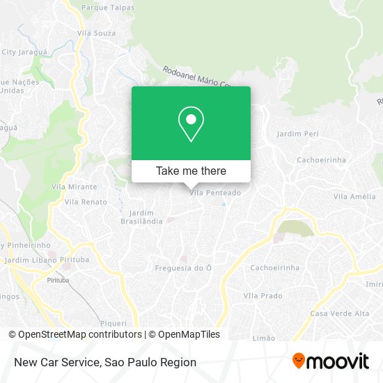 New Car Service map