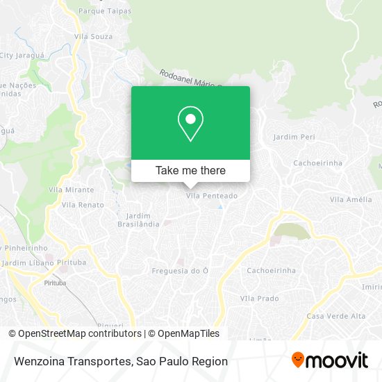 Wenzoina Transportes map