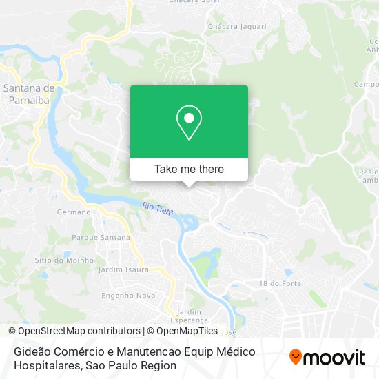 Gideão Comércio e Manutencao Equip Médico Hospitalares map