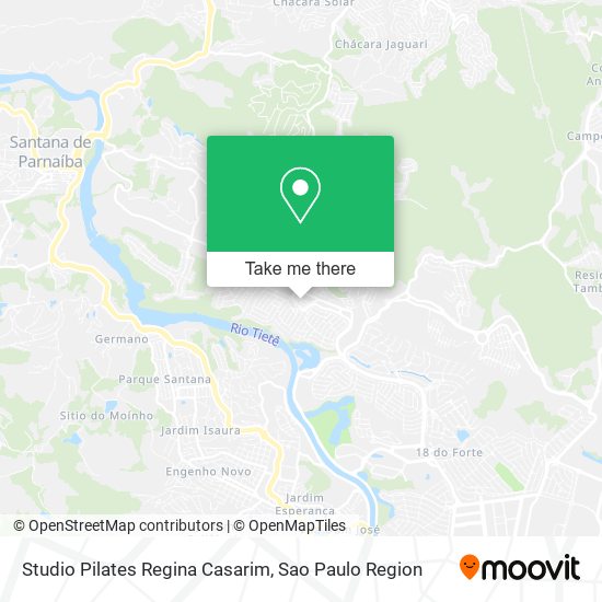 Mapa Studio Pilates Regina Casarim