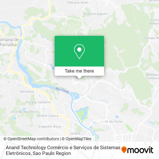 Anand Technology Comércio e Serviços de Sistemas Eletrônicos map