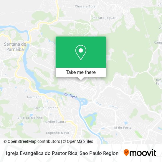 Mapa Igreja Evangélica do Pastor Rica