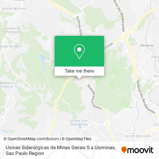 Usinas Siderúrgicas de Minas Gerais S a Usiminas map