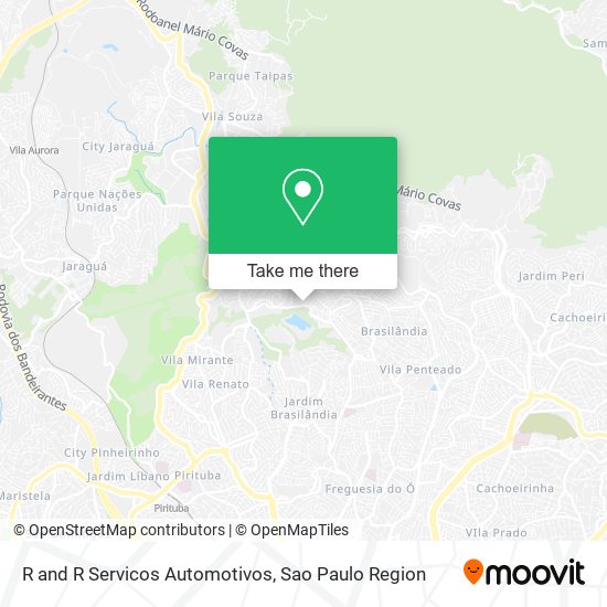 R and R Servicos Automotivos map