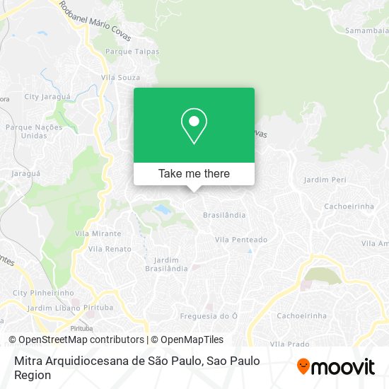 Mapa Mitra Arquidiocesana de São Paulo