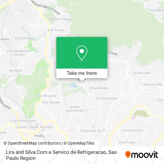 Lira and Silva Com e Servico de Refrigeracao map