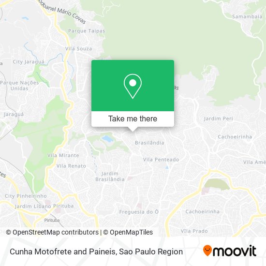 Cunha Motofrete and Paineis map