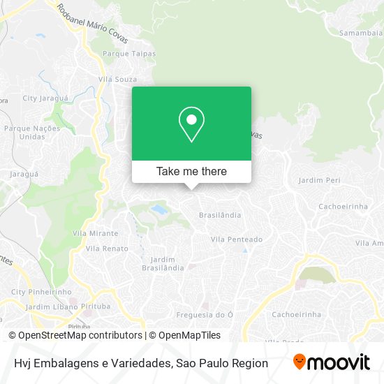 Hvj Embalagens e Variedades map