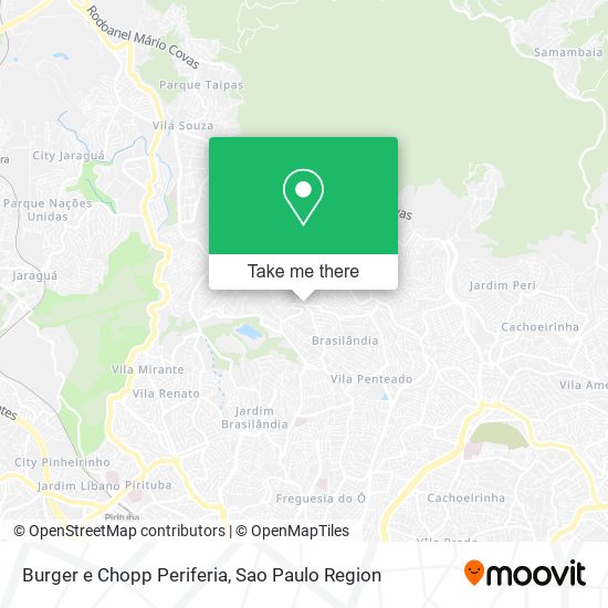 Mapa Burger e Chopp Periferia