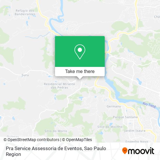 Mapa Pra Service Assessoria de Eventos