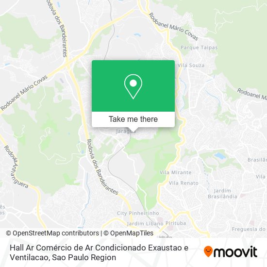 Hall Ar Comércio de Ar Condicionado Exaustao e Ventilacao map