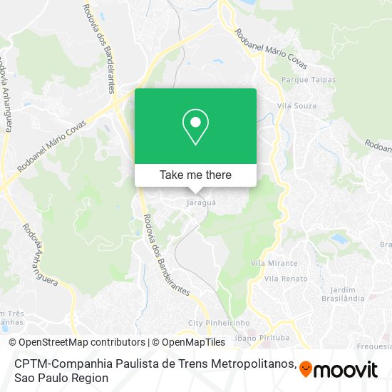 CPTM-Companhia Paulista de Trens Metropolitanos map