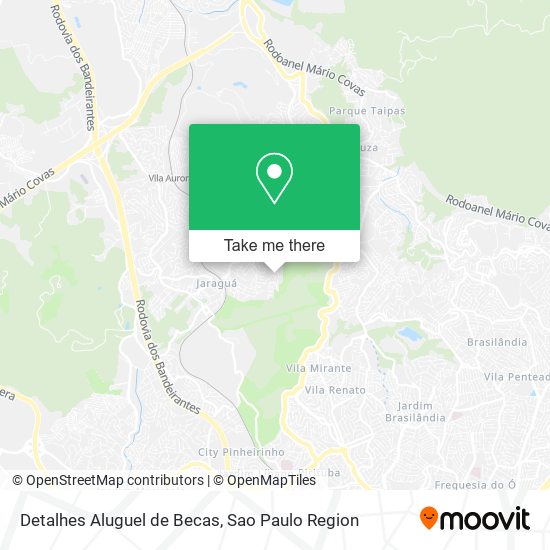 Detalhes Aluguel de Becas map