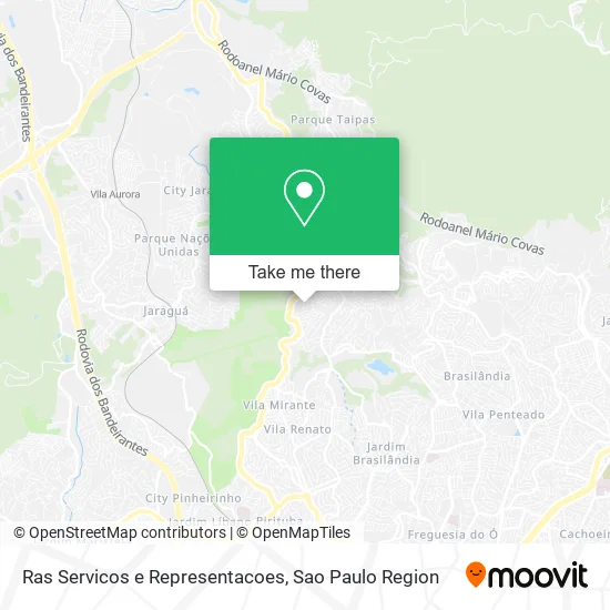 Ras Servicos e Representacoes map