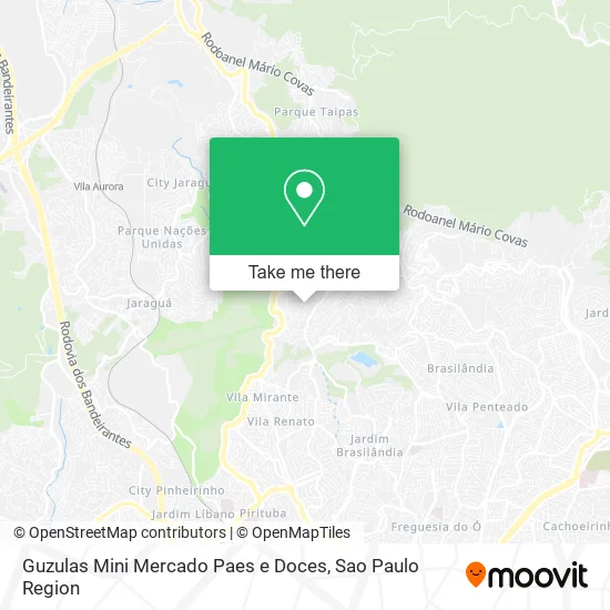 Guzulas Mini Mercado Paes e Doces map