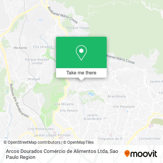 Arcos Dourados Comércio de Alimentos Ltda map