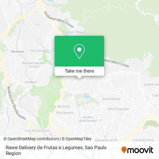 Rawe Delivery de Frutas e Legumes map
