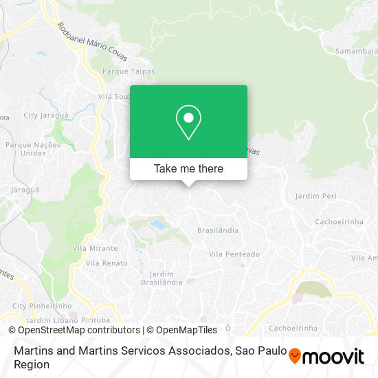 Martins and Martins Servicos Associados map