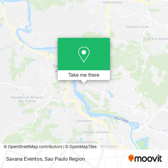 Savana Eventos map