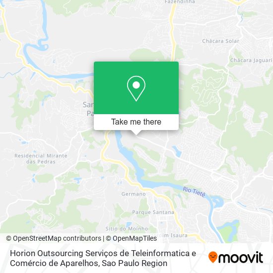 Horion Outsourcing Serviços de Teleinformatica e Comércio de Aparelhos map