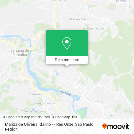 Mariza de Oliveira Idalino - - Res Onze map