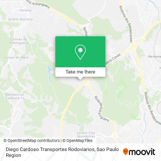 Diego Cardoso Transportes Rodoviarios map