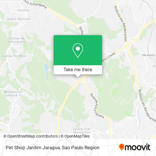 Pet Shop Jardim Jaragua map