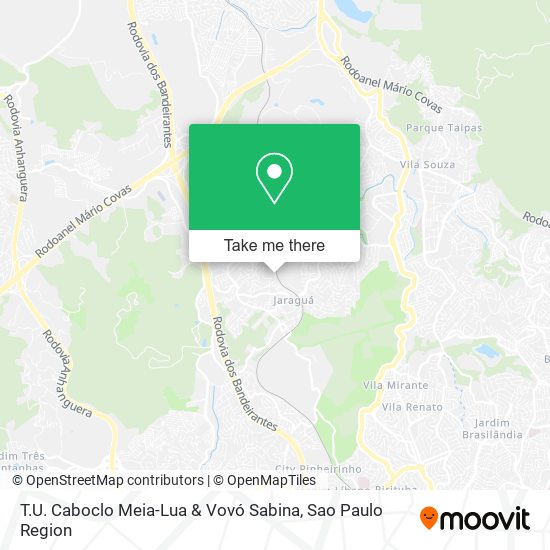 Mapa T.U. Caboclo Meia-Lua & Vovó Sabina