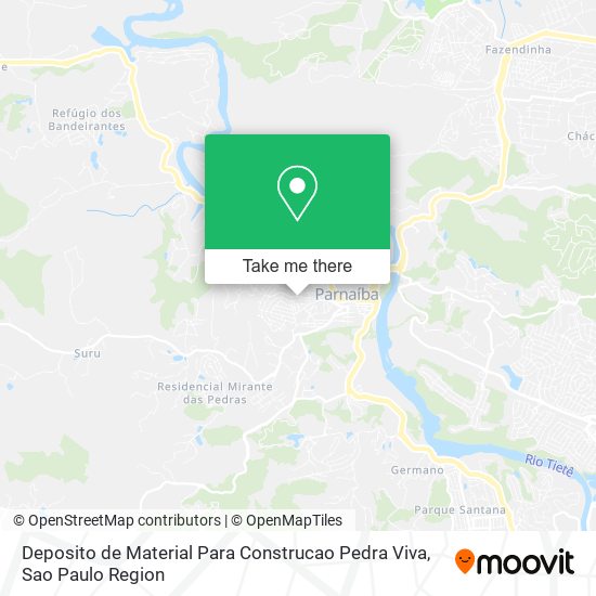 Deposito de Material Para Construcao Pedra Viva map