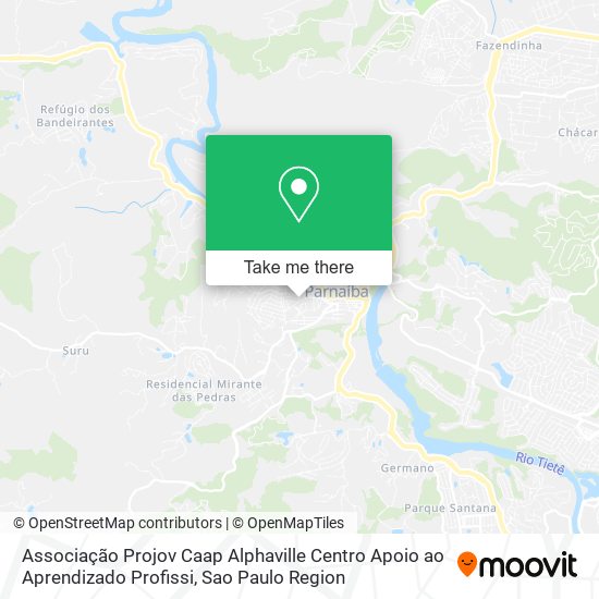 Associação Projov Caap Alphaville Centro Apoio ao Aprendizado Profissi map
