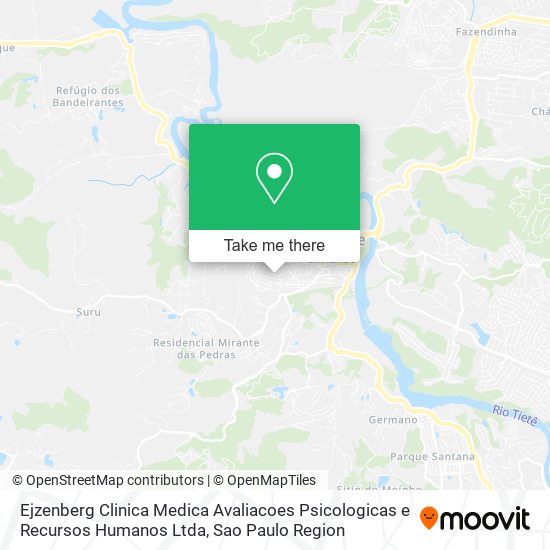 Ejzenberg Clinica Medica Avaliacoes Psicologicas e Recursos Humanos Ltda map