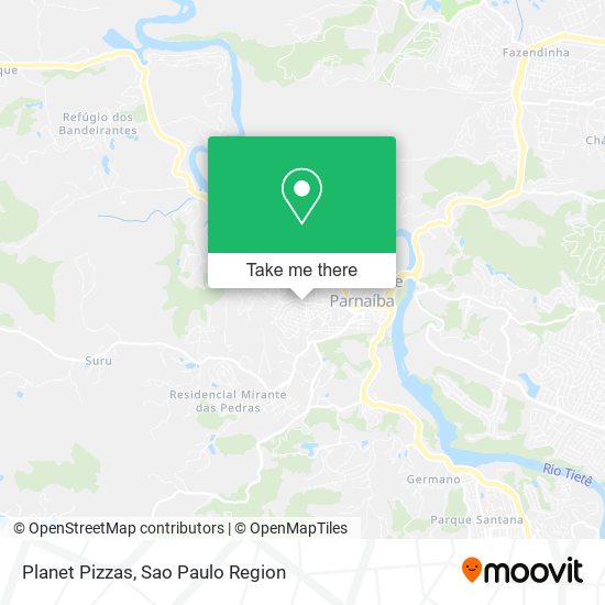 Planet Pizzas map